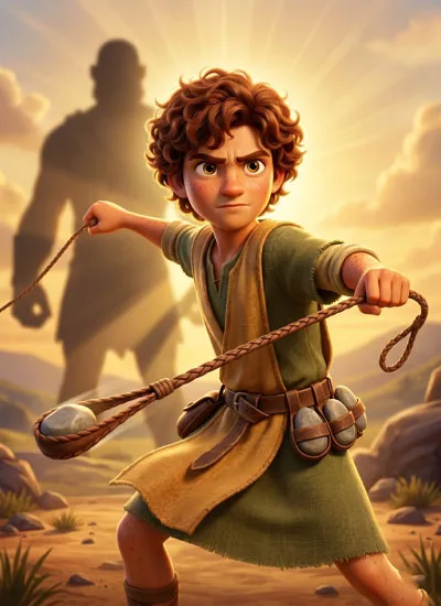 David illustrated character card