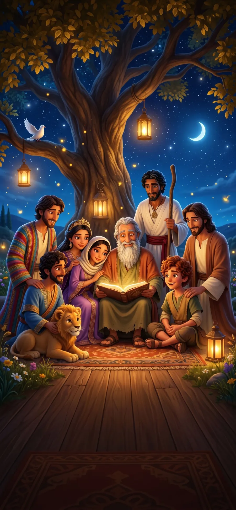 Bible Wonders illustrated Bible story scene
