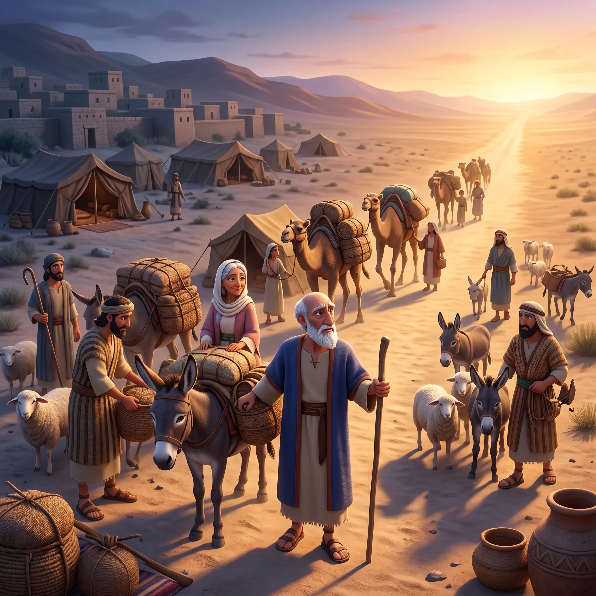 God Calls Abraham illustrated Bible story for kids
