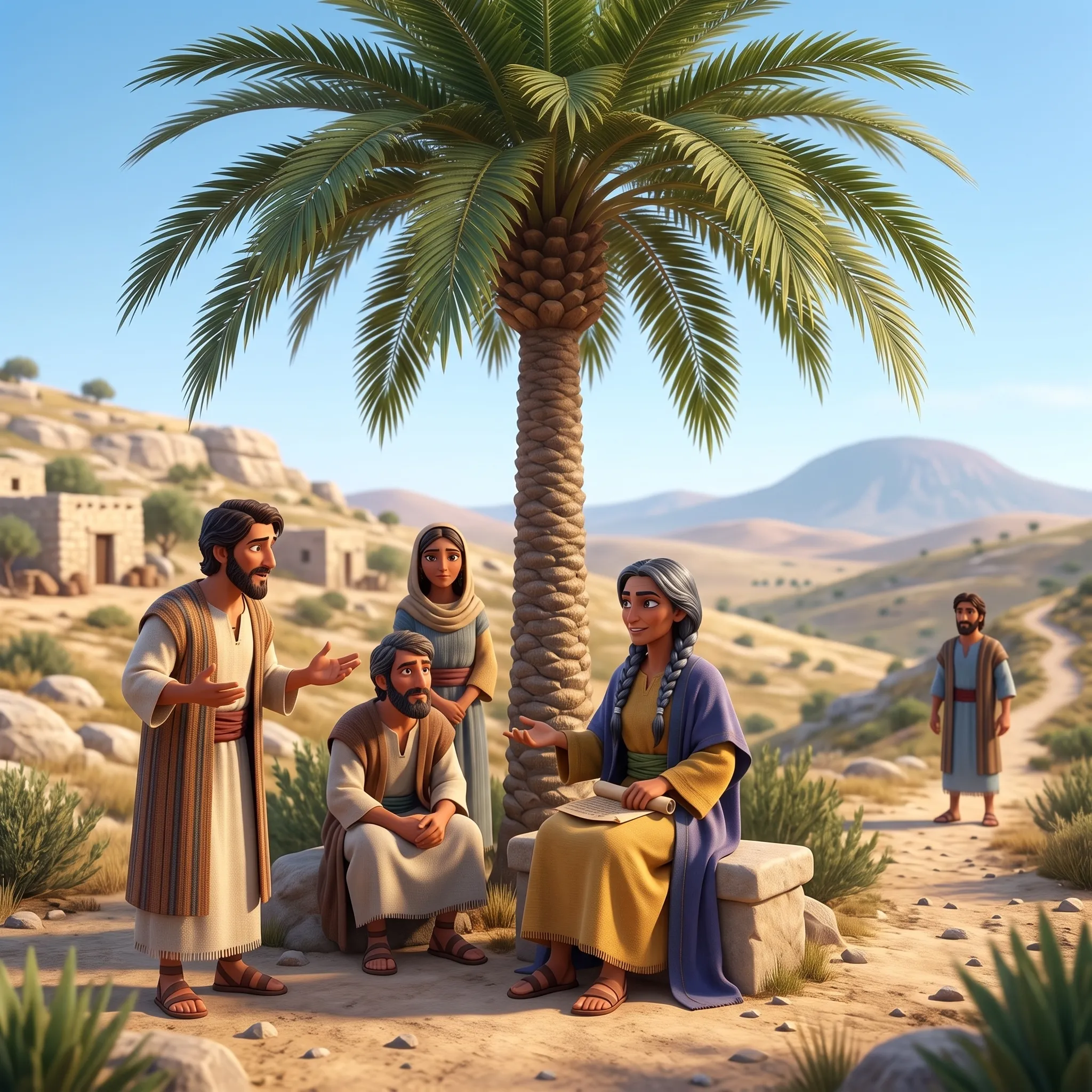 Deborah the Judge illustrated Bible story for kids