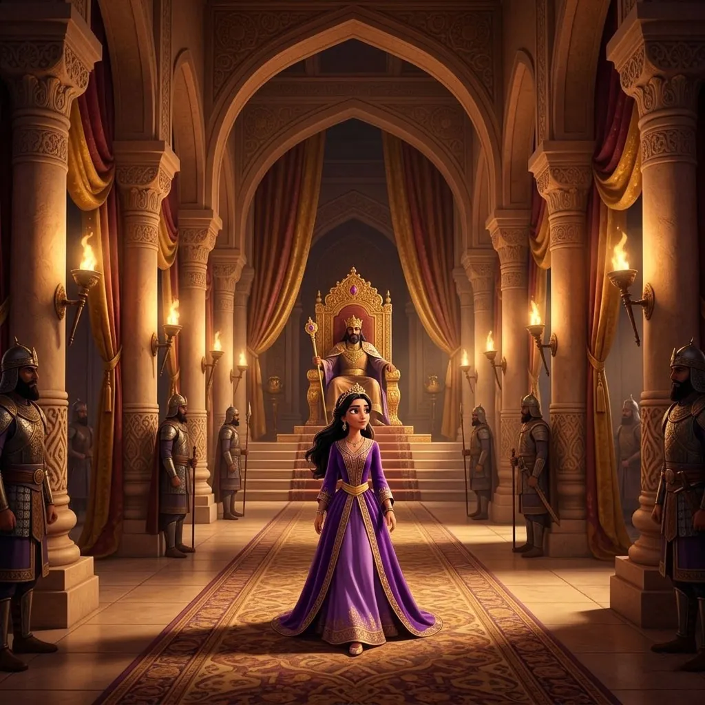 Queen Esther illustrated Bible story for kids