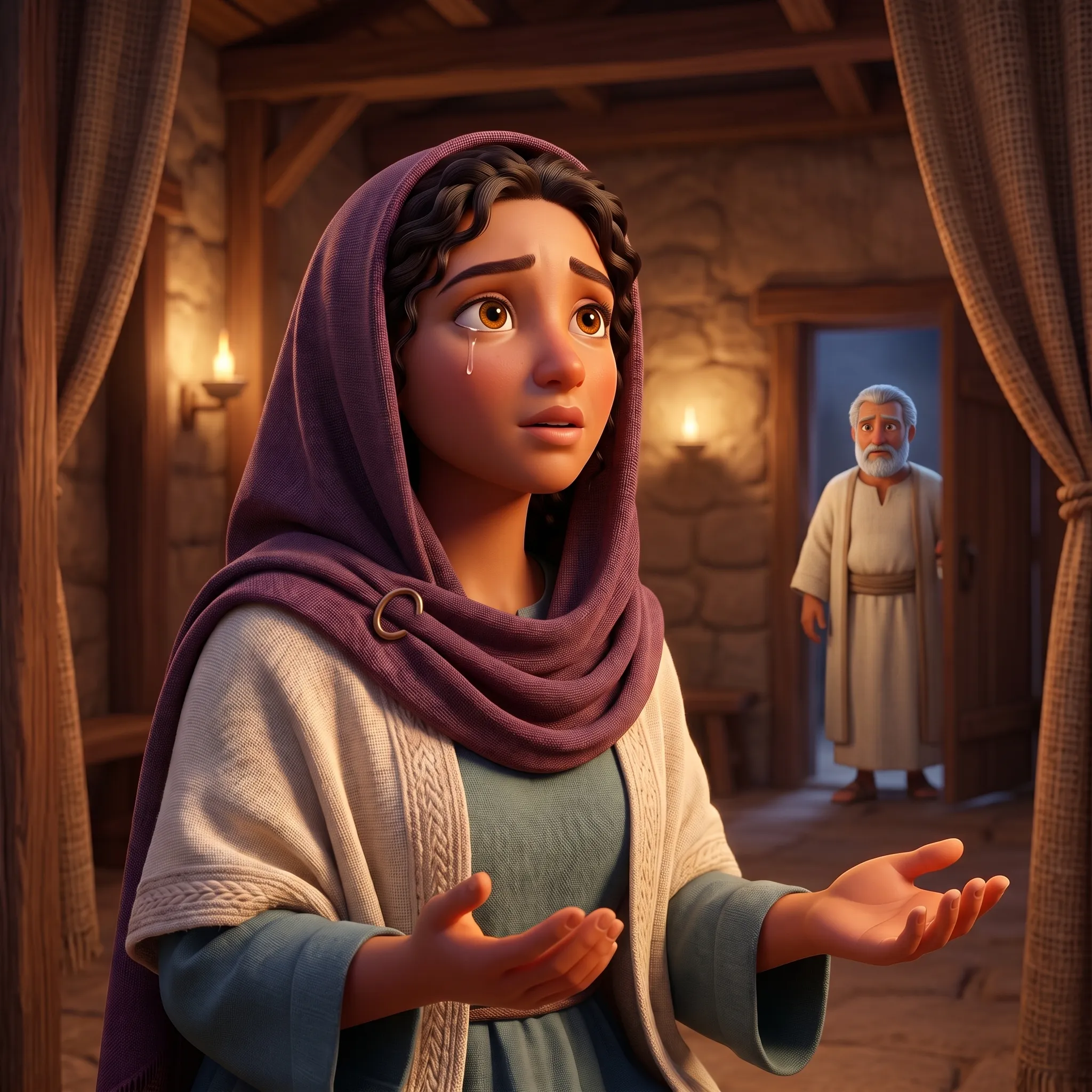 Hannah Prays for a Baby illustrated Bible story for kids