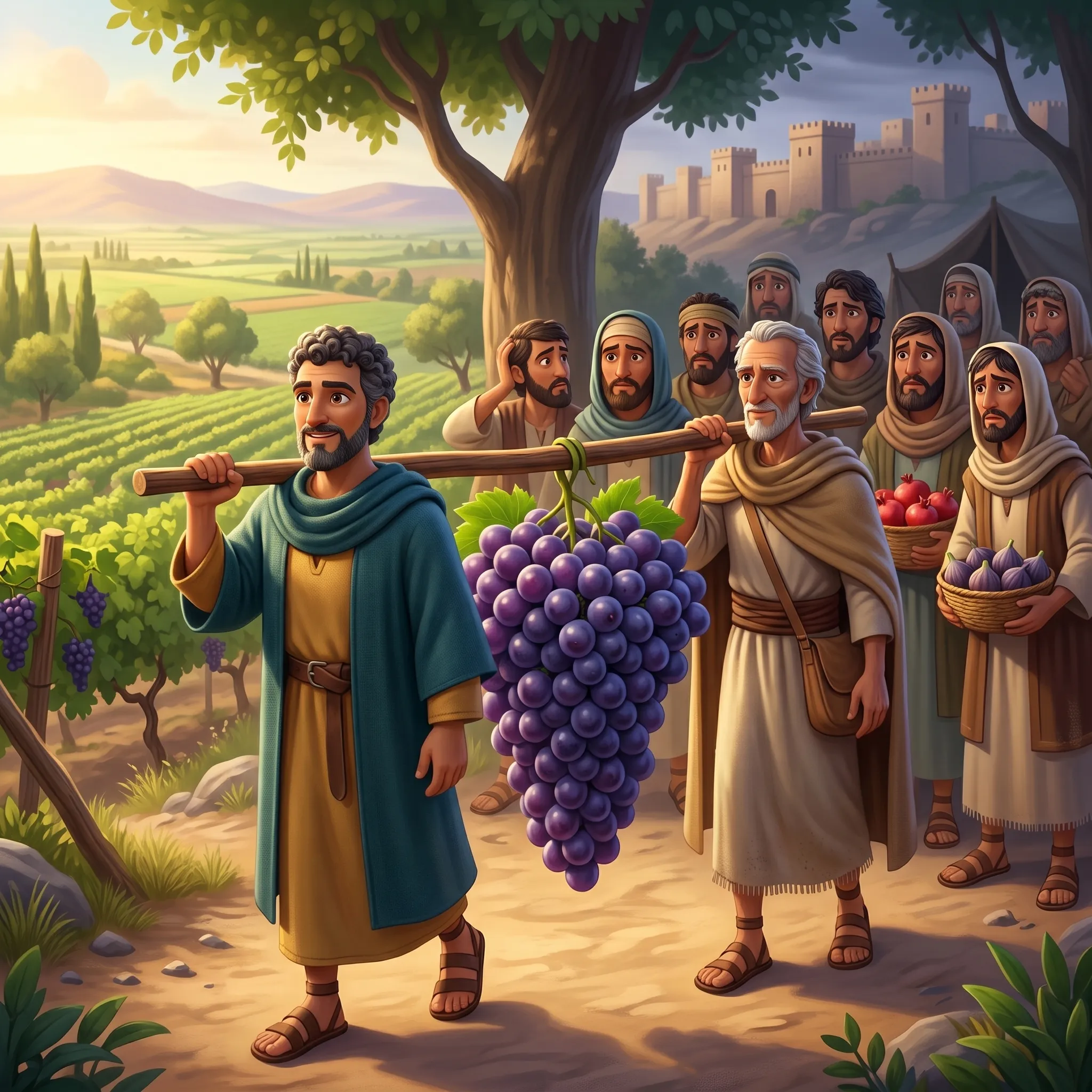 The Twelve Spies illustrated Bible story for kids