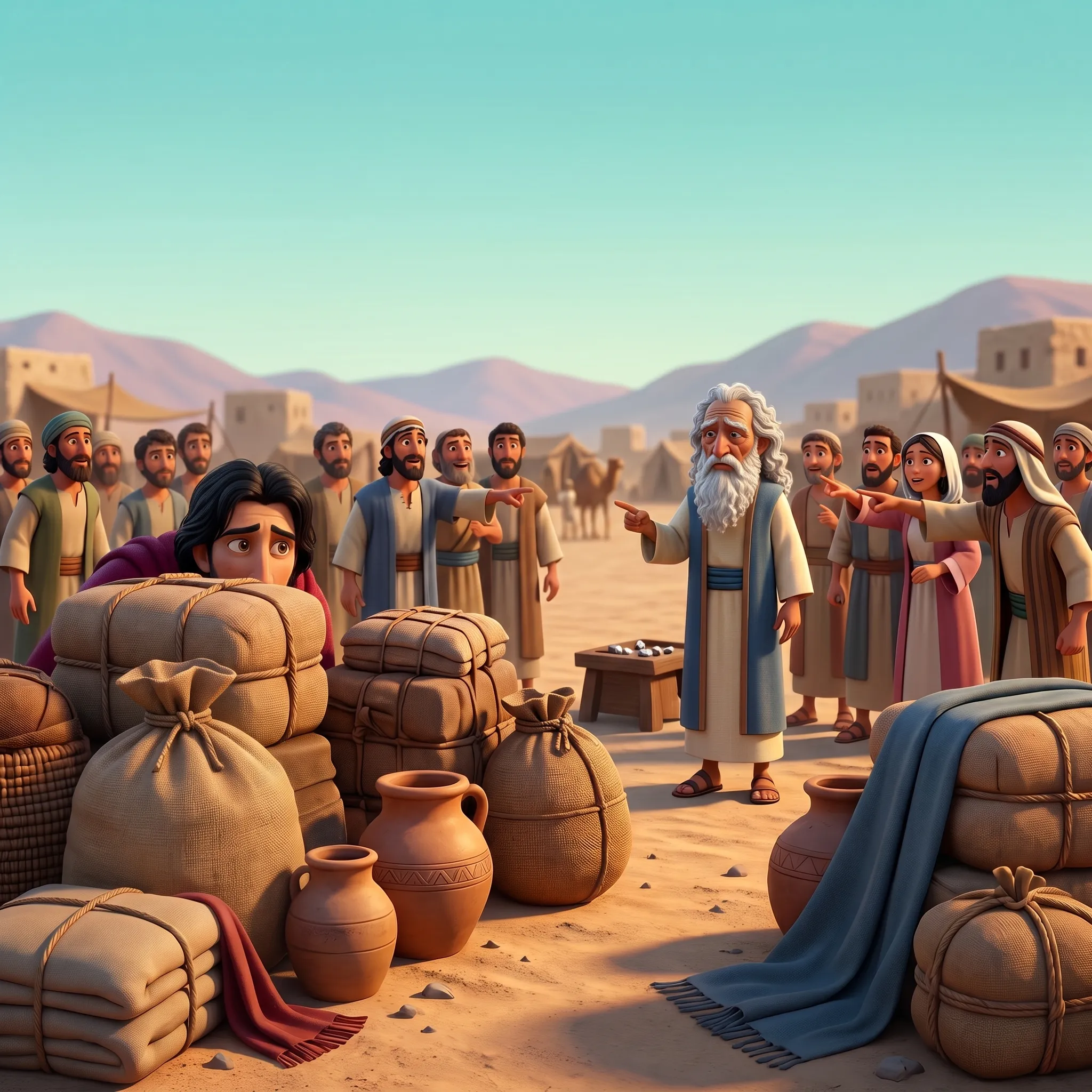 Saul Becomes Israel's First King illustrated Bible story for kids