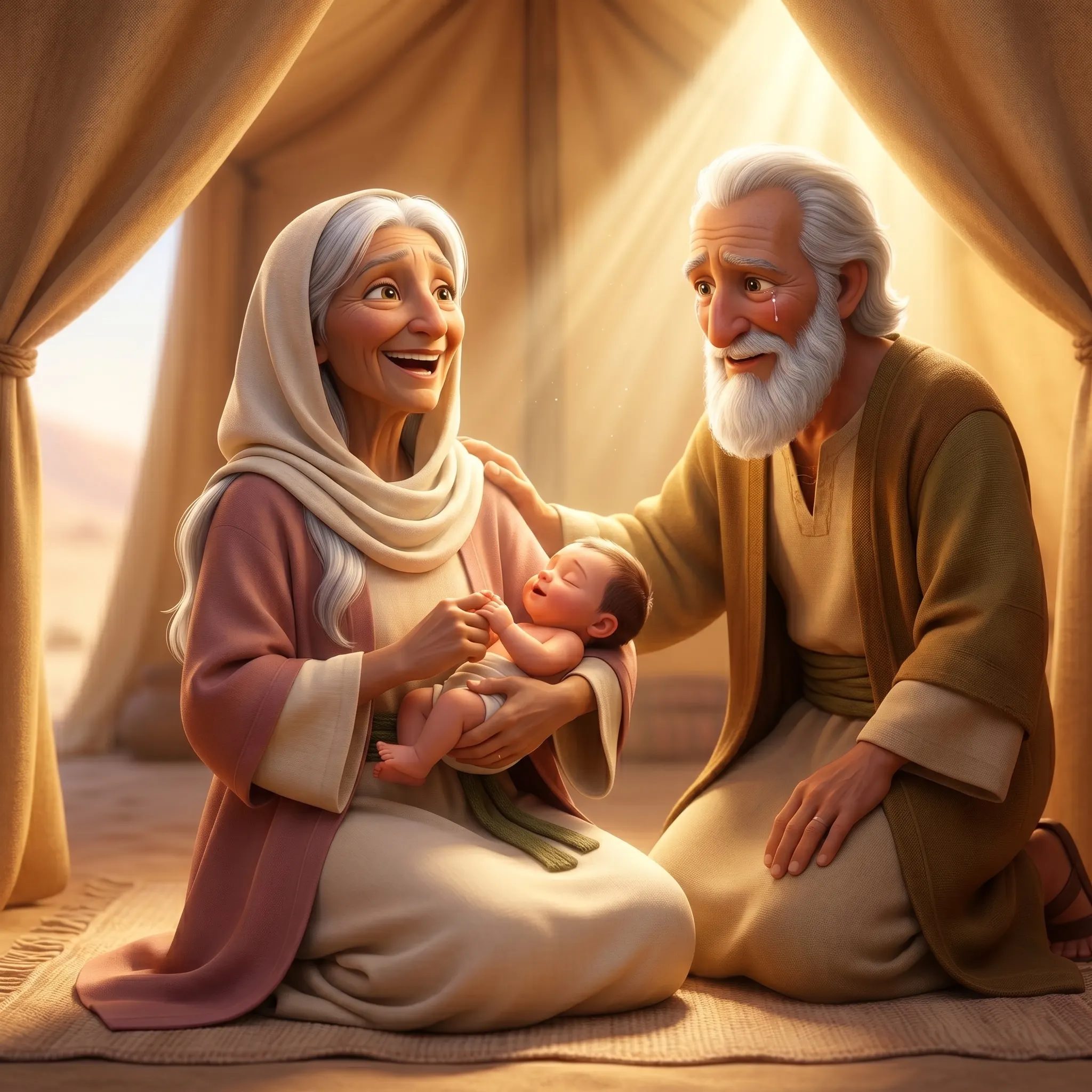 Sarah's Promise and Isaac illustrated Bible story for kids