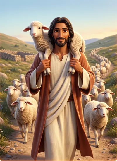 Jesus character card