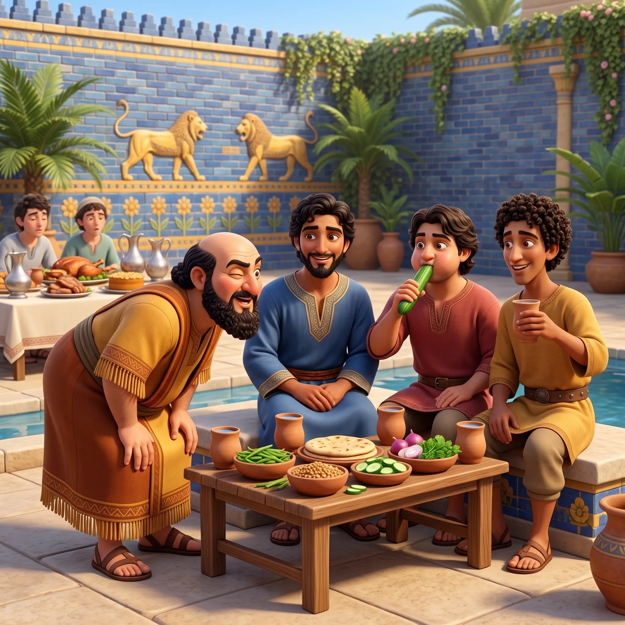 Daniel and the Vegetables illustrated Bible story for kids