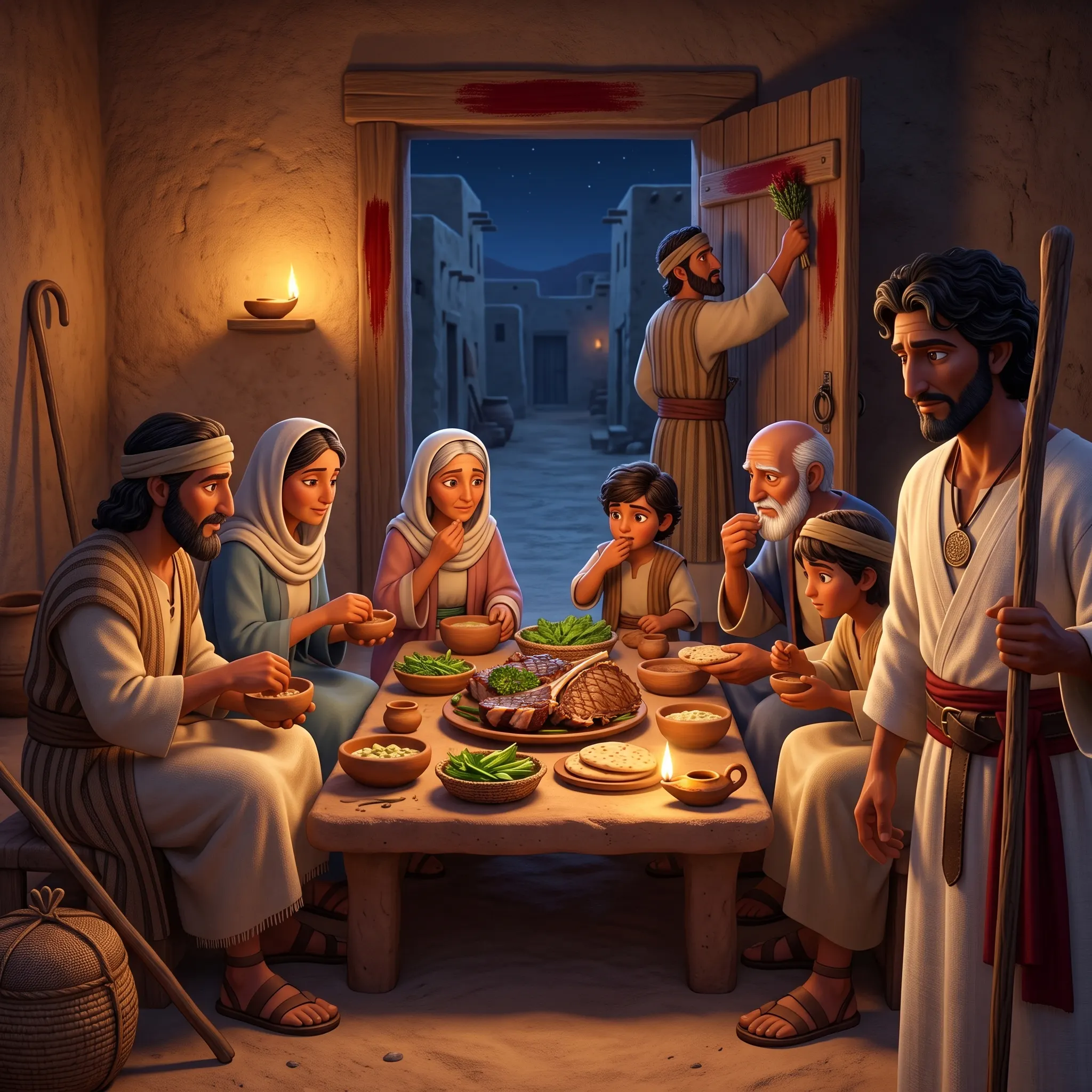 The First Passover illustrated Bible story for kids
