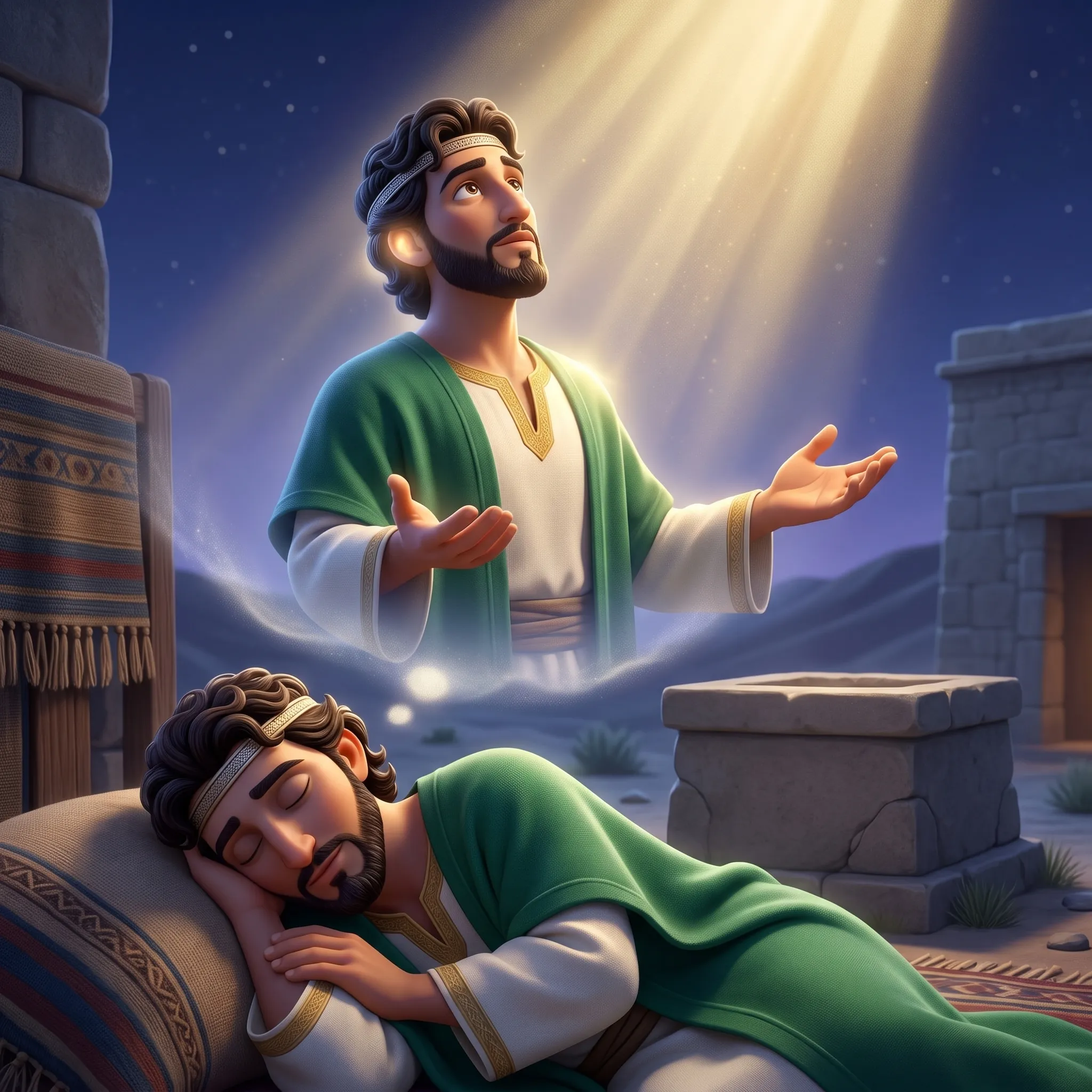 King Solomon Asks for Wisdom illustrated Bible story for kids