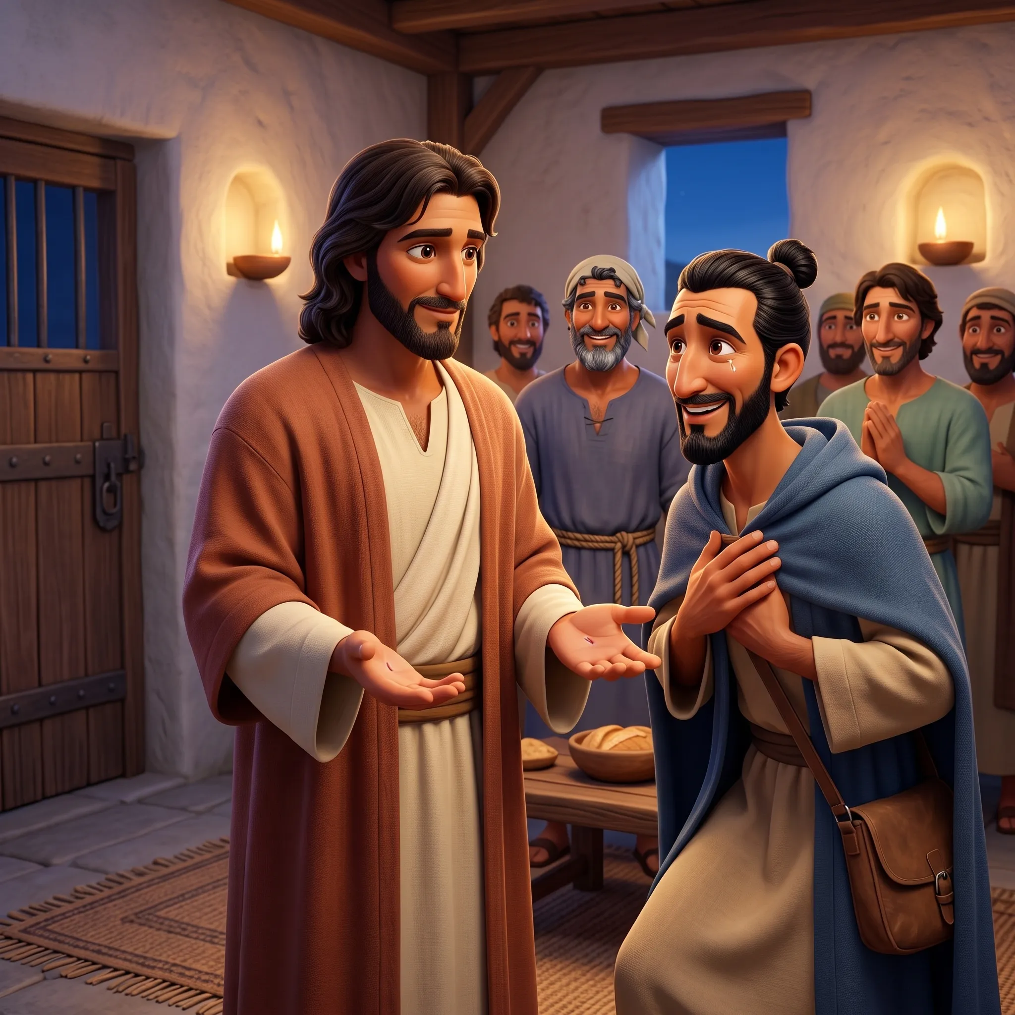 Doubting Thomas illustrated Bible story for kids